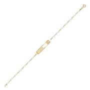9CT GOLD 6" BABY FIGARO ID BRACELET